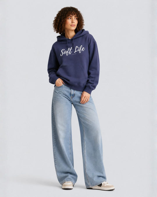 Soft Life Hoodie Blue