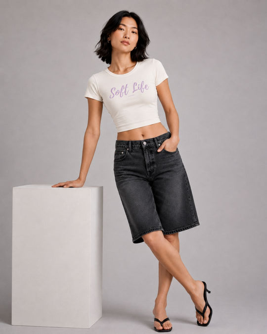Soft Life Women's Crop Top Ivory
