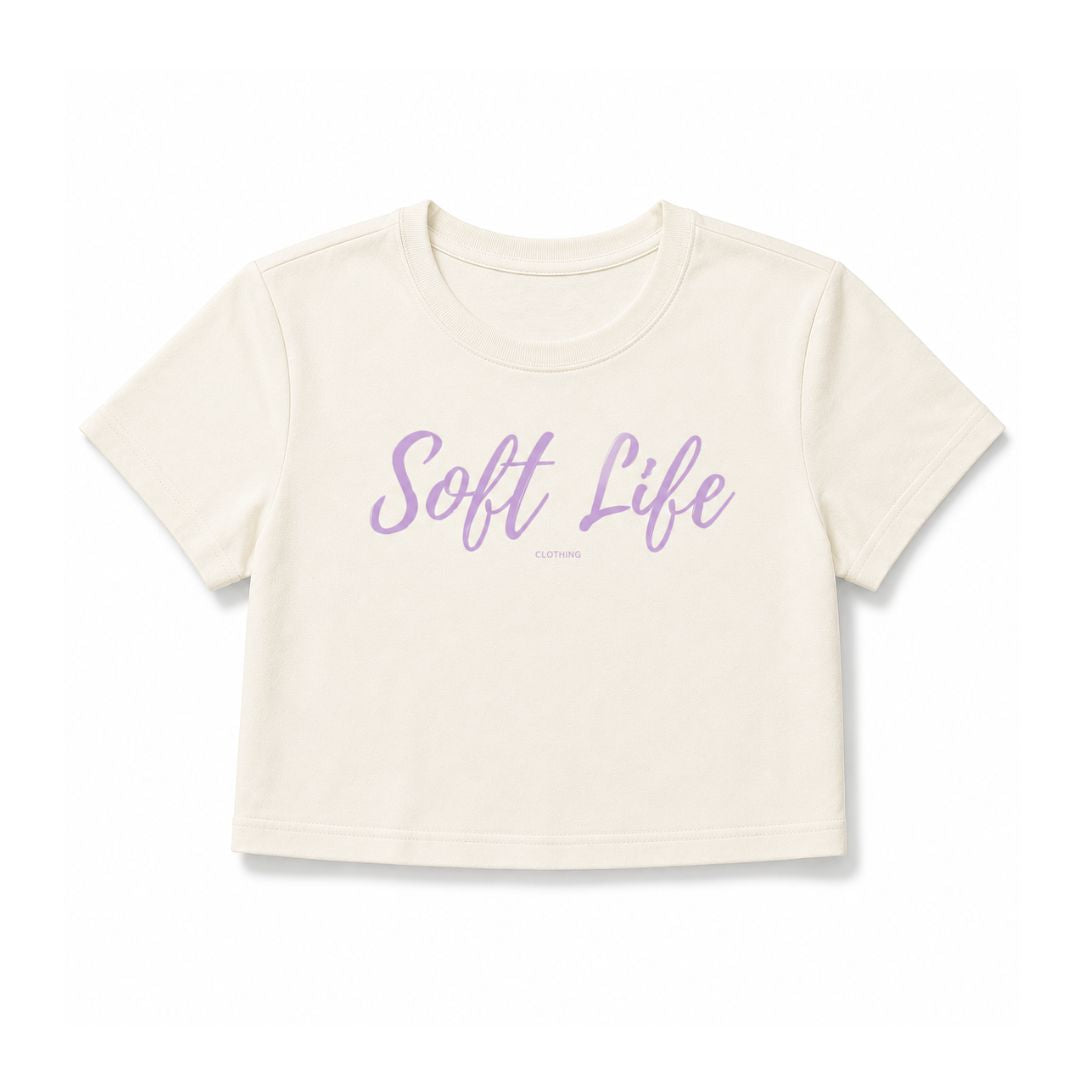 Soft Life Crop Top Loose Fit Ivory