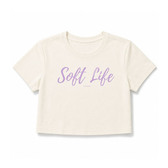 Soft Life Crop Top Loose Fit Ivory