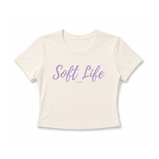 Soft Life Women's Crop Top Ivory