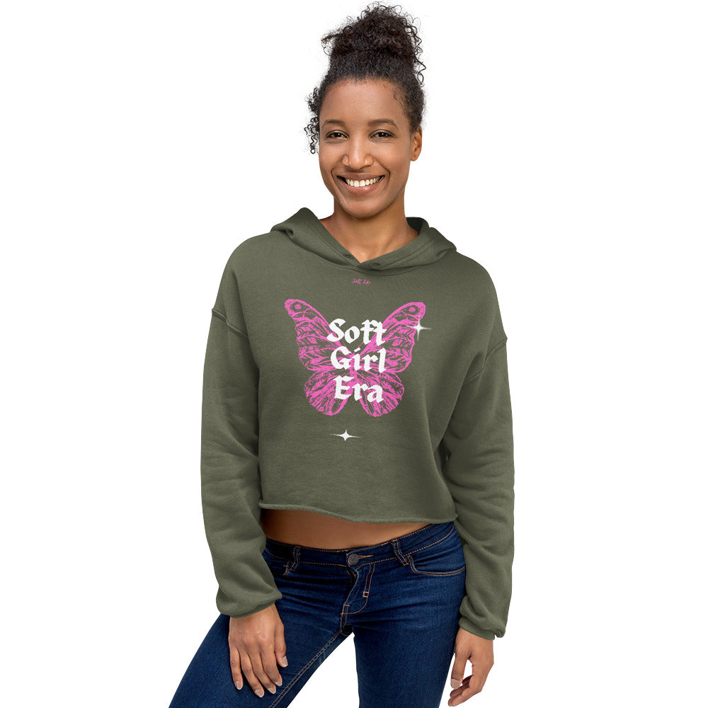 4.    Soft Girl Era Crop Hoodie