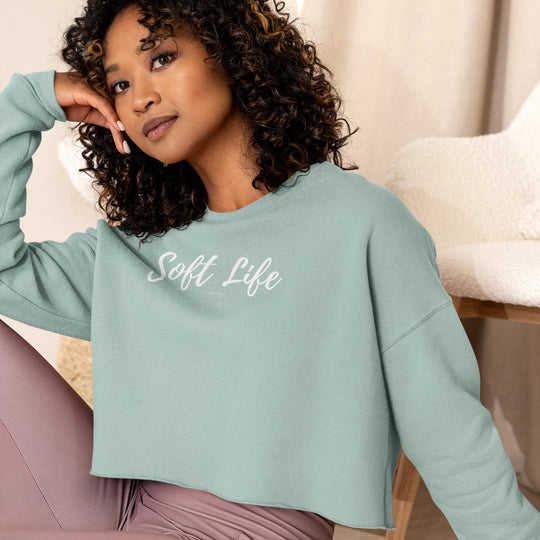 2.    Soft Life Crop Sweatshirt